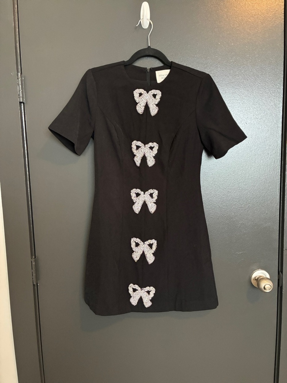 NWT Hyacinth House Beaded Bows Bernadette Mini Dress Sz XS - Picture 5 of 10